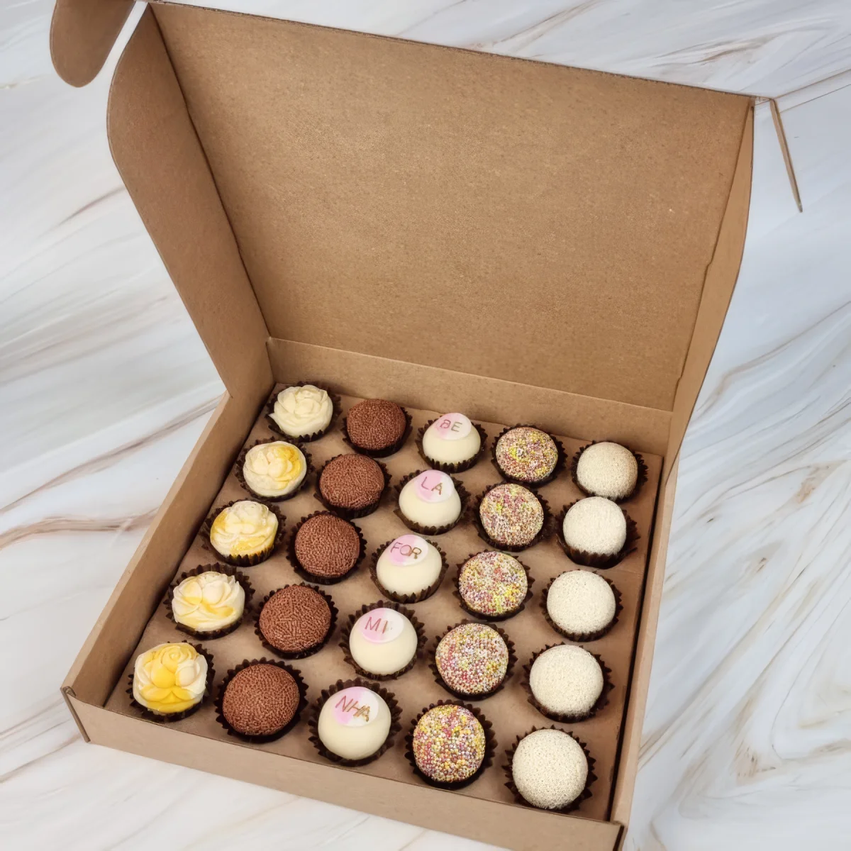 10 Caixas Transporte para Brigadeiros 25 Unidades Kraft – Supreme - Image 2