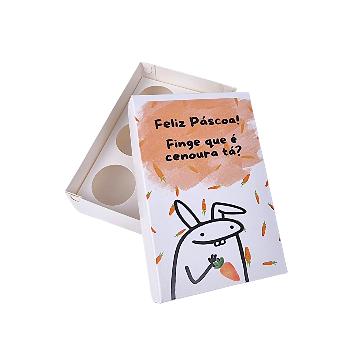 Caixa em Papel para 6 brigadeiros – Páscoa Flork - Image 4