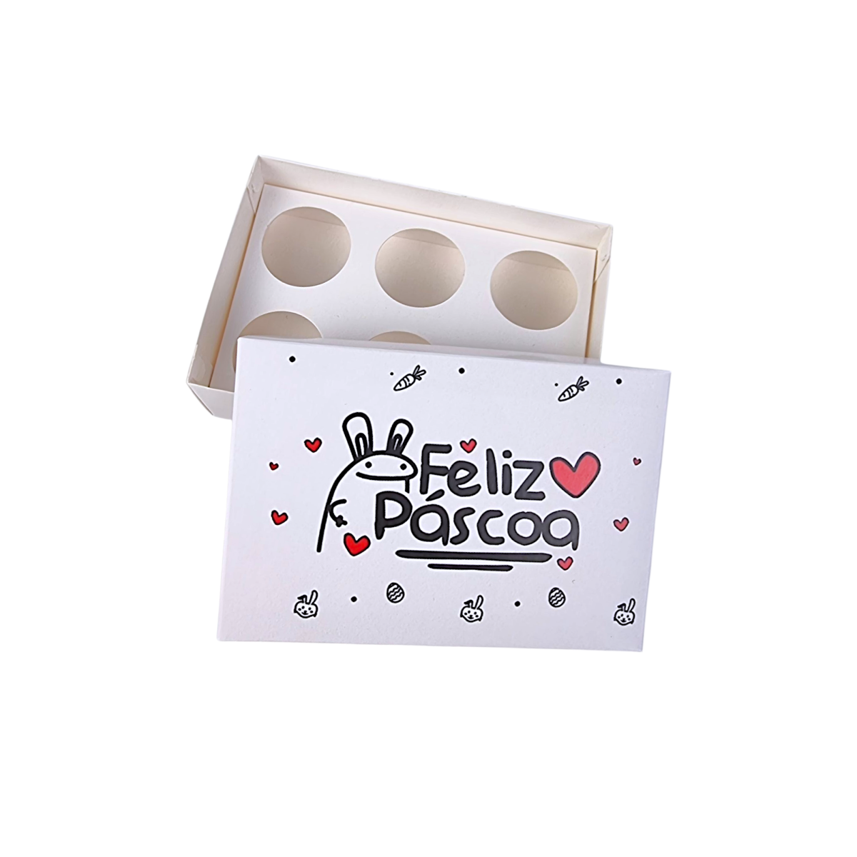 Caixa em Papel para 6 brigadeiros – Páscoa Flork - Image 3