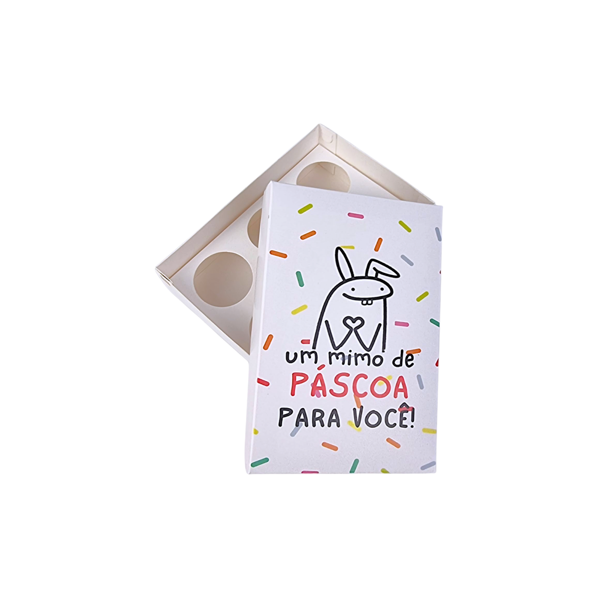 Caixa em Papel para 6 brigadeiros – Páscoa Flork - Image 5