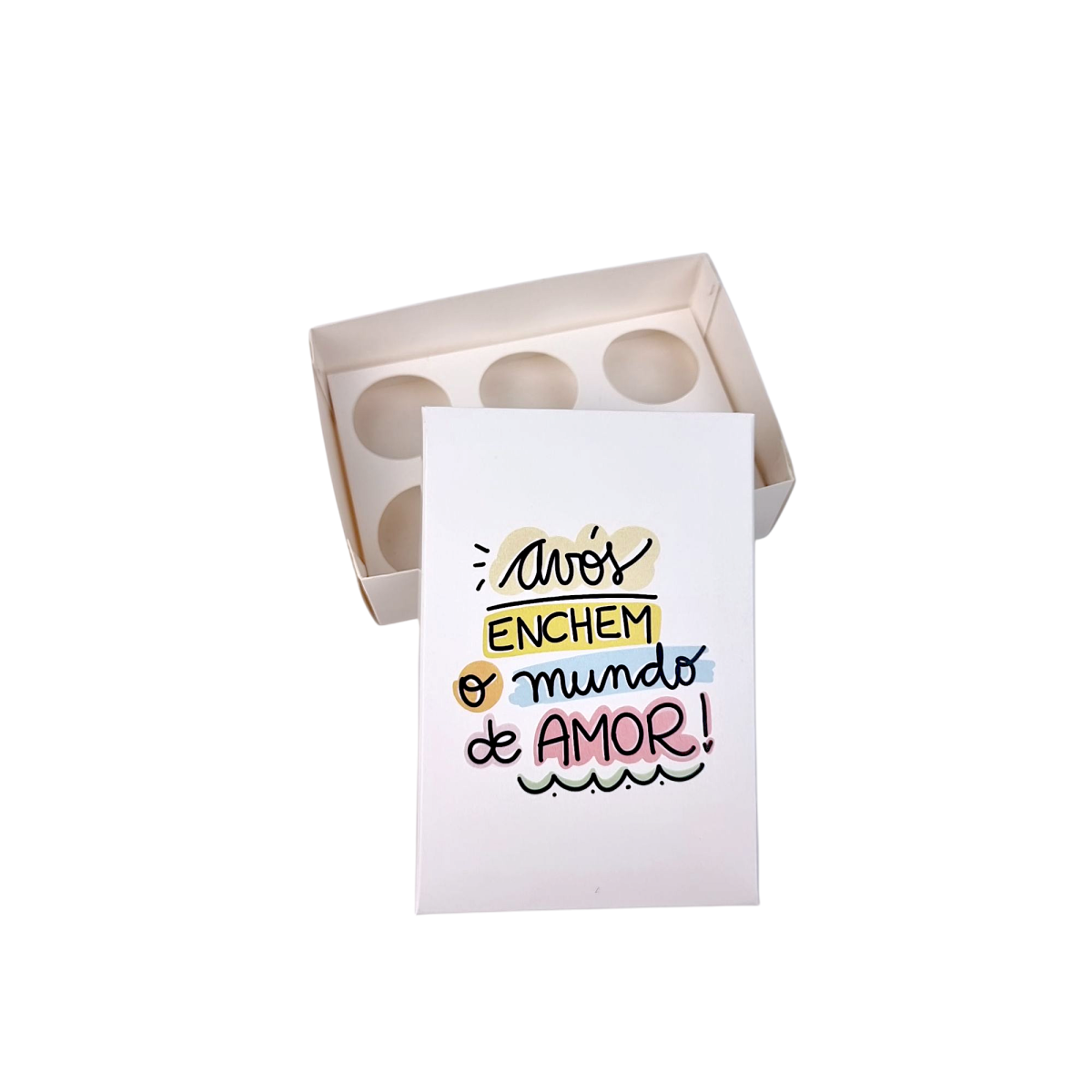 10 Caixas em Papel para 6 brigadeiros – Dia dos Avós 2 - Image 3