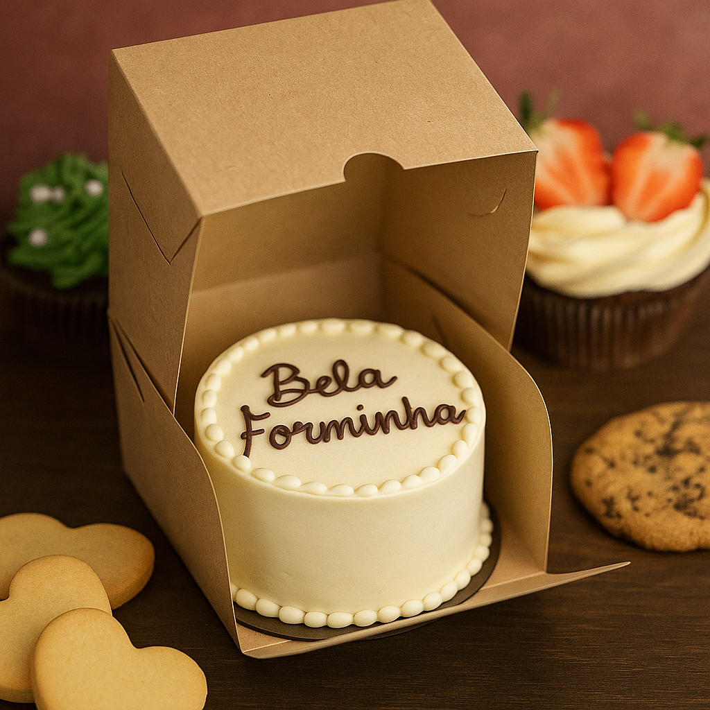 10 Caixas para Bentô Cake Kraft
