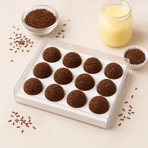 10 Caixas para 12 brigadeiros Branca