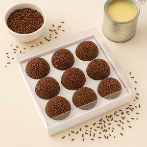 10 Caixas para 9 brigadeiros Branca