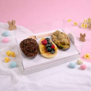 10 Caixas Premium trio para 3 ovos de colher 100/150g Branca