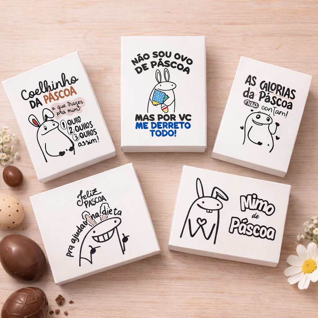Caixa em Papel para 6 brigadeiros – Páscoa Flork 2 - Image 2