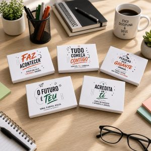 10 Caixas em Papel para 6 brigadeiros – Frases Motivacionais