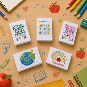 10 Caixas em Papel para 6 brigadeiros – Professores 2
