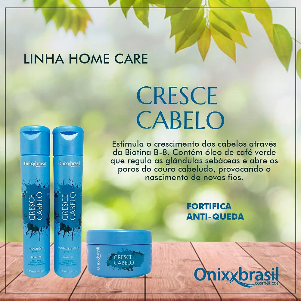 Kit Cresce Cabelo Shampoo, condicionador e máscara 300ml OnixxBrasil - Image 3