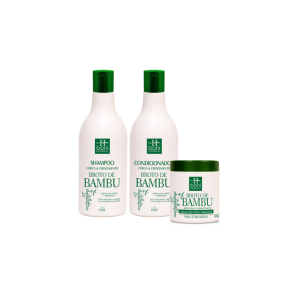 Kit Broto de Bambu 500ml HBoni Cosméticos