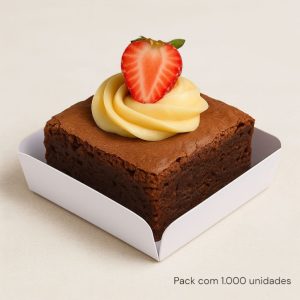 1.000 Forminhas para Brownie Branca