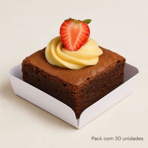 30 Forminhas para Brownie Branca